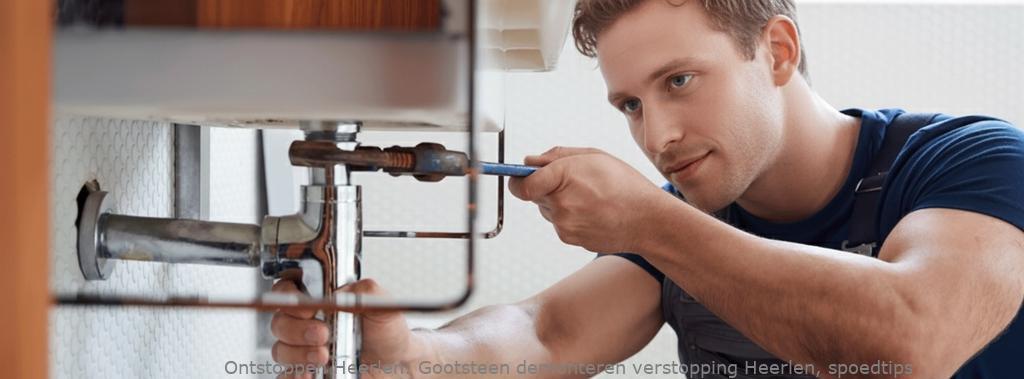 Gootsteen demonteren verstopping Heerlen, spoedtips